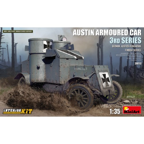 1/35 MiniArt Austin Armoured Car 3rd series German AustroHungarian Finnish service Interior kit 39010
